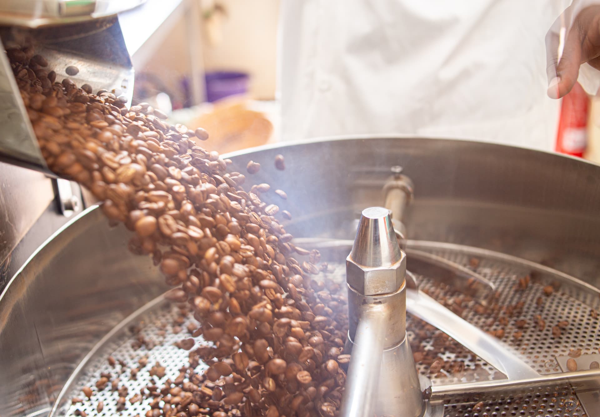 coffee being roasted